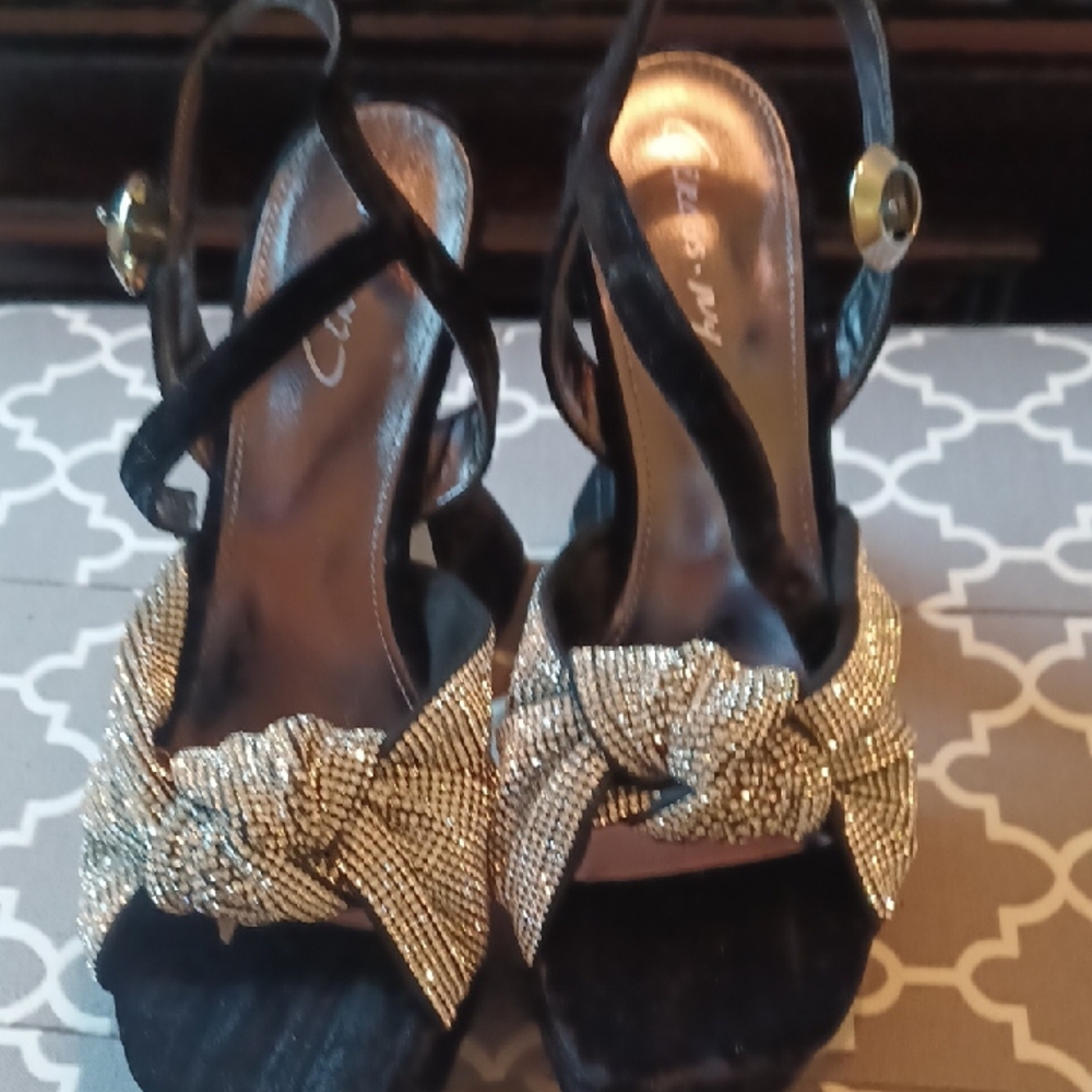 Circus by Sam Edelman Silver and Black Platform Shoes